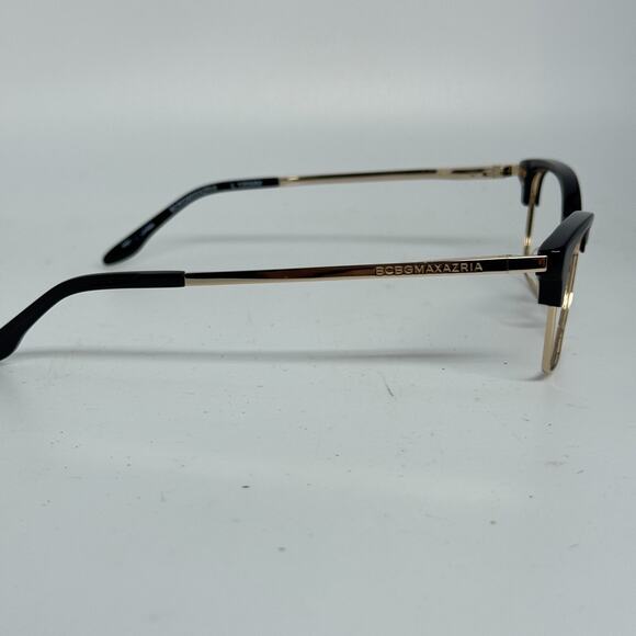 BCBGMAXAZRIA Eyeglasses Frames PEYTON BLACK Gold Cat Eye‎ 53-16-140 H17569 main image 7